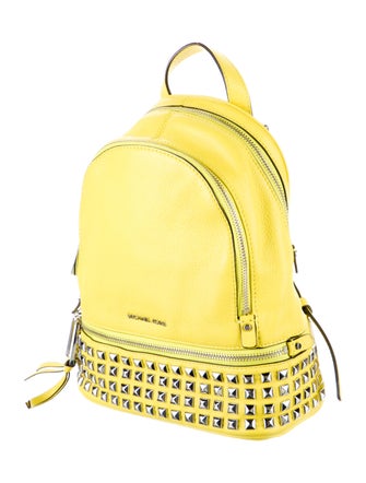 Michael Kors Neon Yellow Leather Backpack