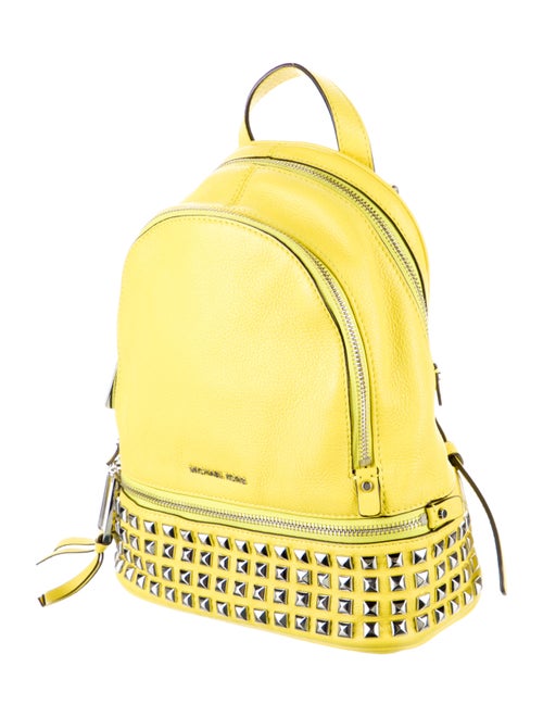 Michael Kors Neon Yellow Leather Backpack