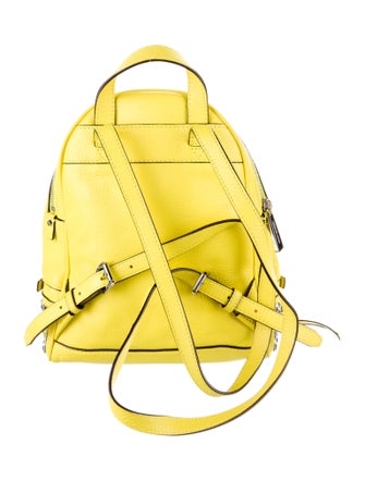 Michael Kors Neon Yellow Leather Backpack