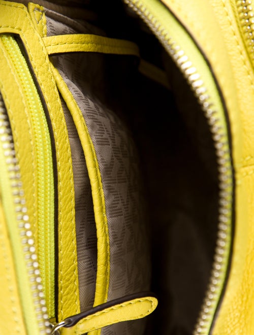 Michael Kors Neon Yellow Leather Backpack