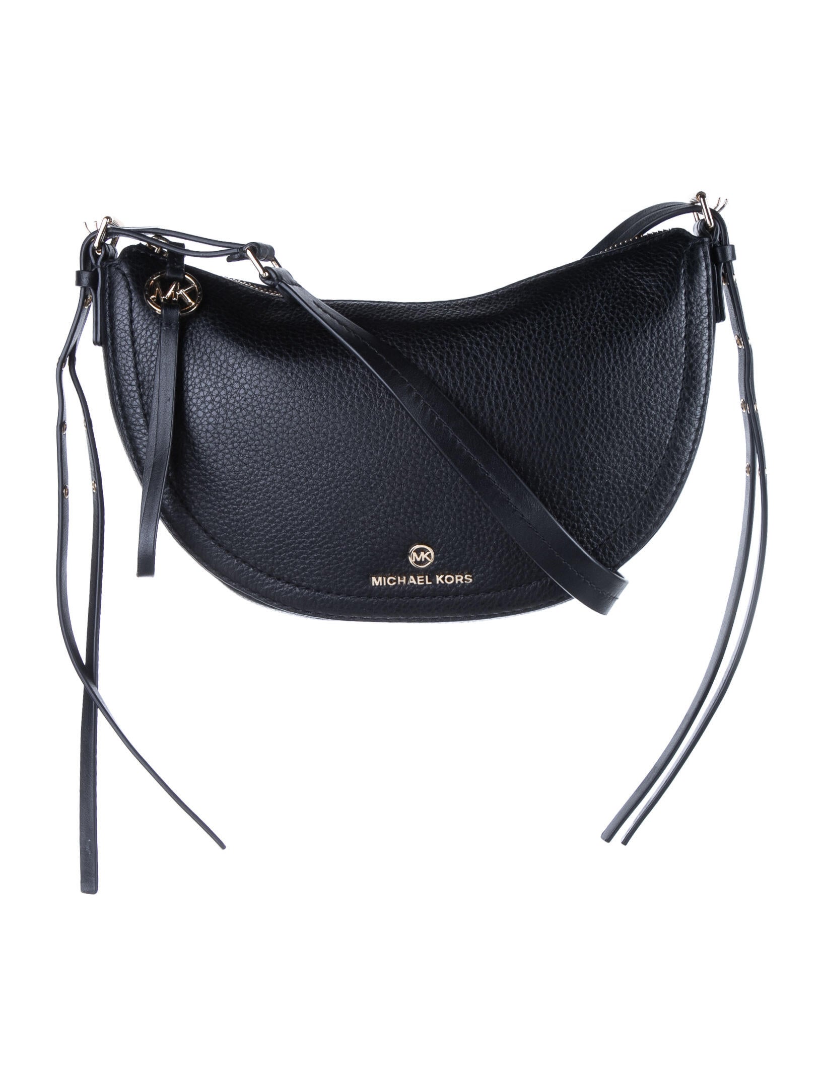 Michael Kors Pebbled Leather Crescent Crossbody Bag