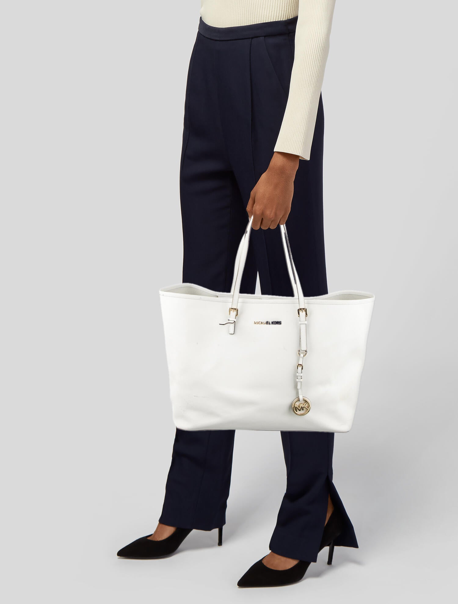 Michael Kors Saffiano Leather Tote Bag