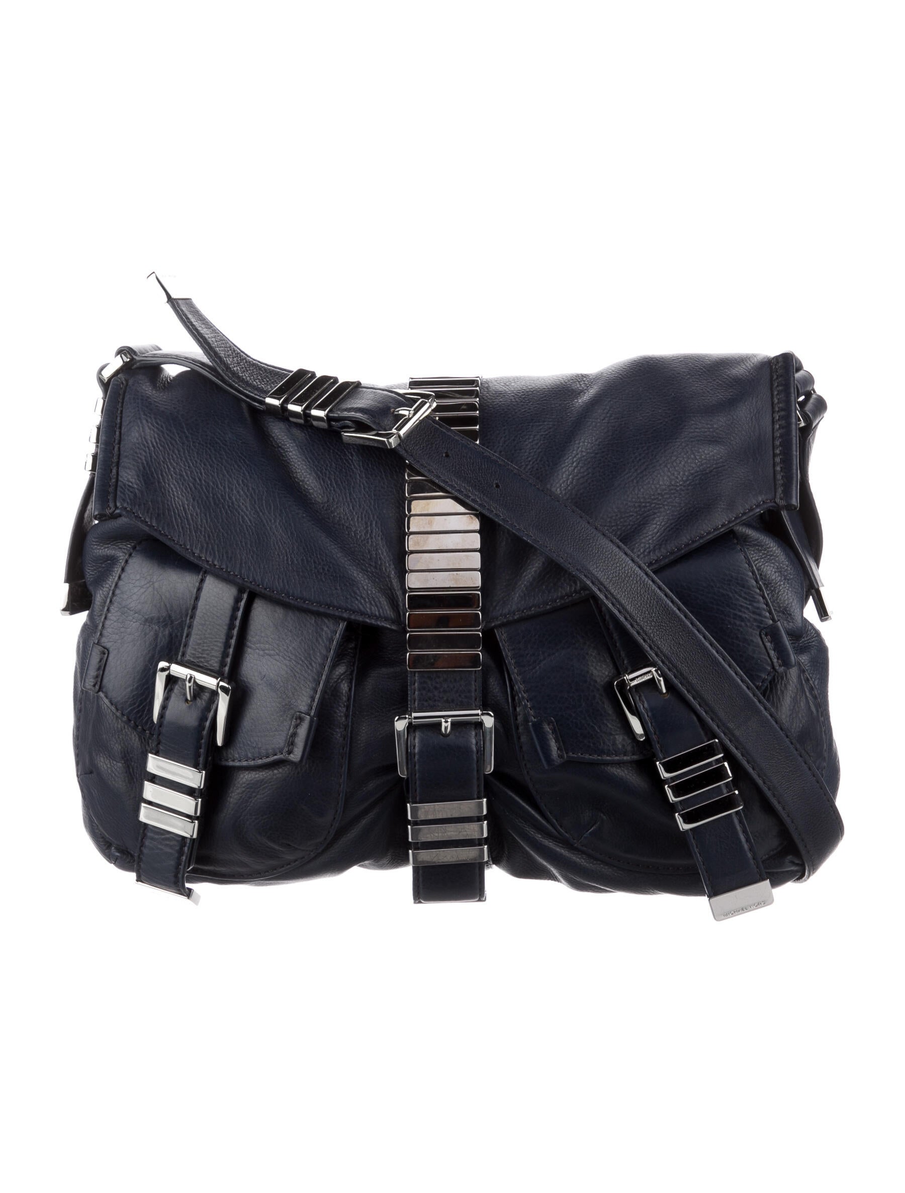 Michael Kors Leather Crossbody Bag Blue Crossbody Bags, Handbags MIC200311 The RealReal