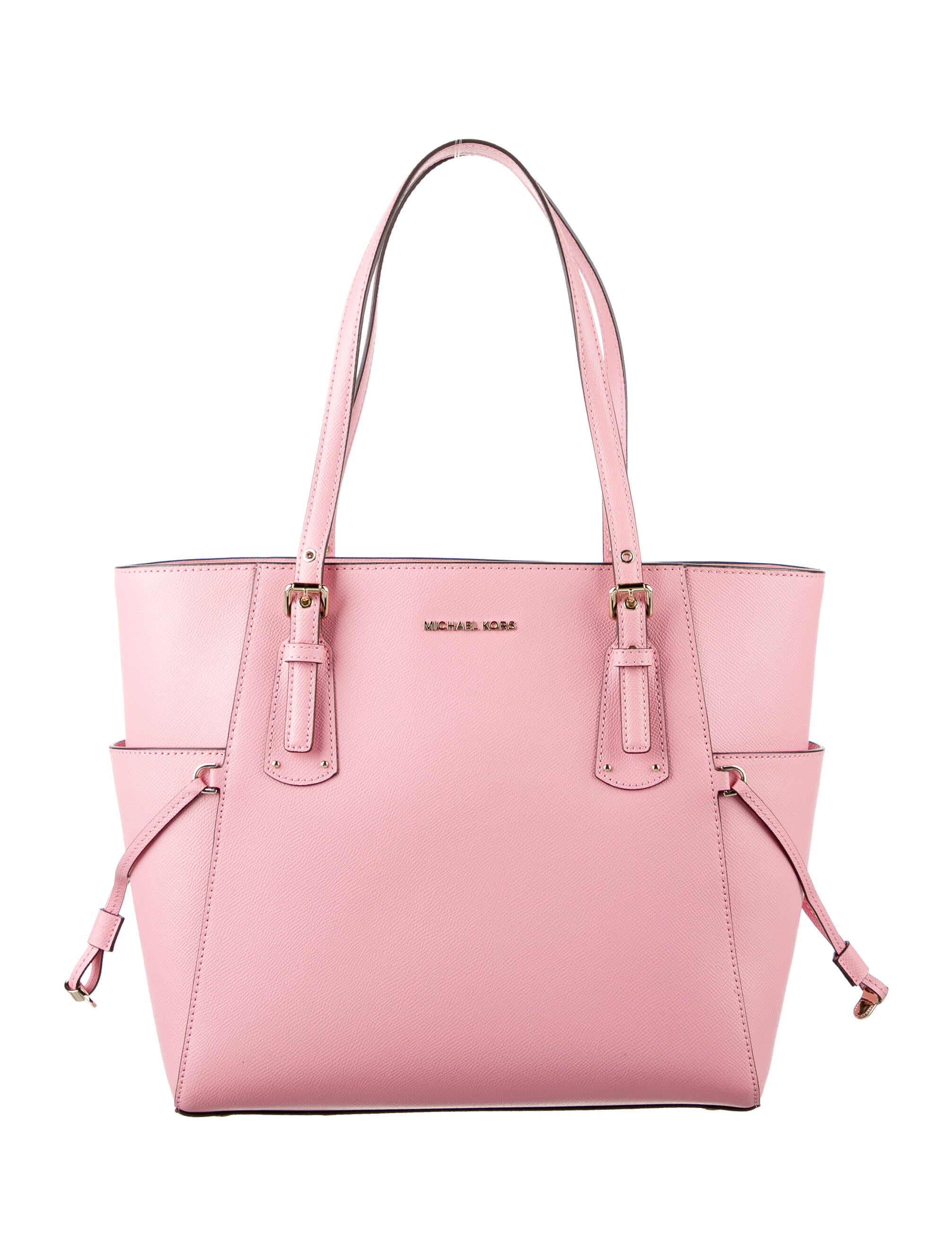 Michael Kors Saffiano Leather Shoulder Bag Pink Shoulder Bags