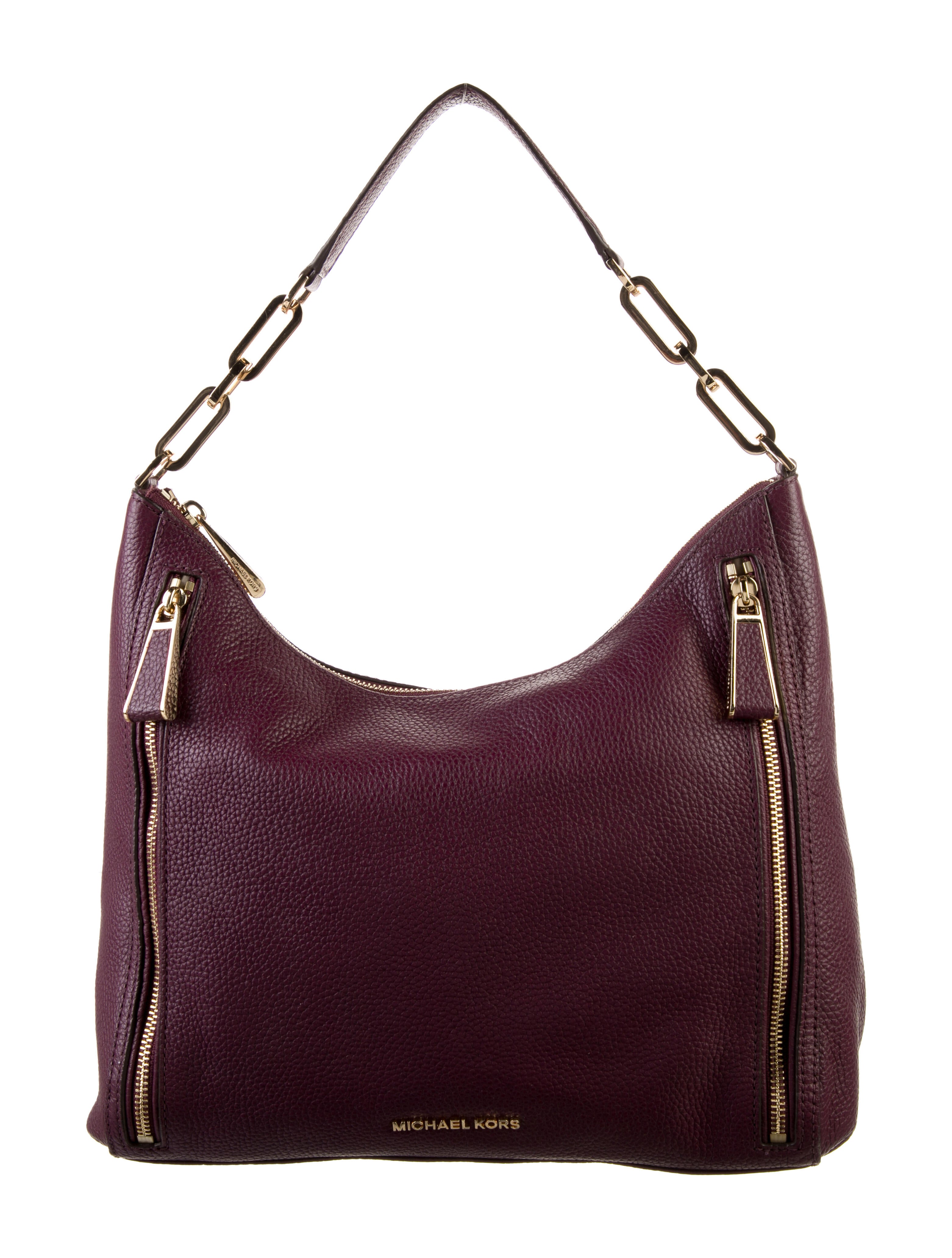 Michael Kors Leather Shoulder Bag Brown Shoulder Bags, Handbags