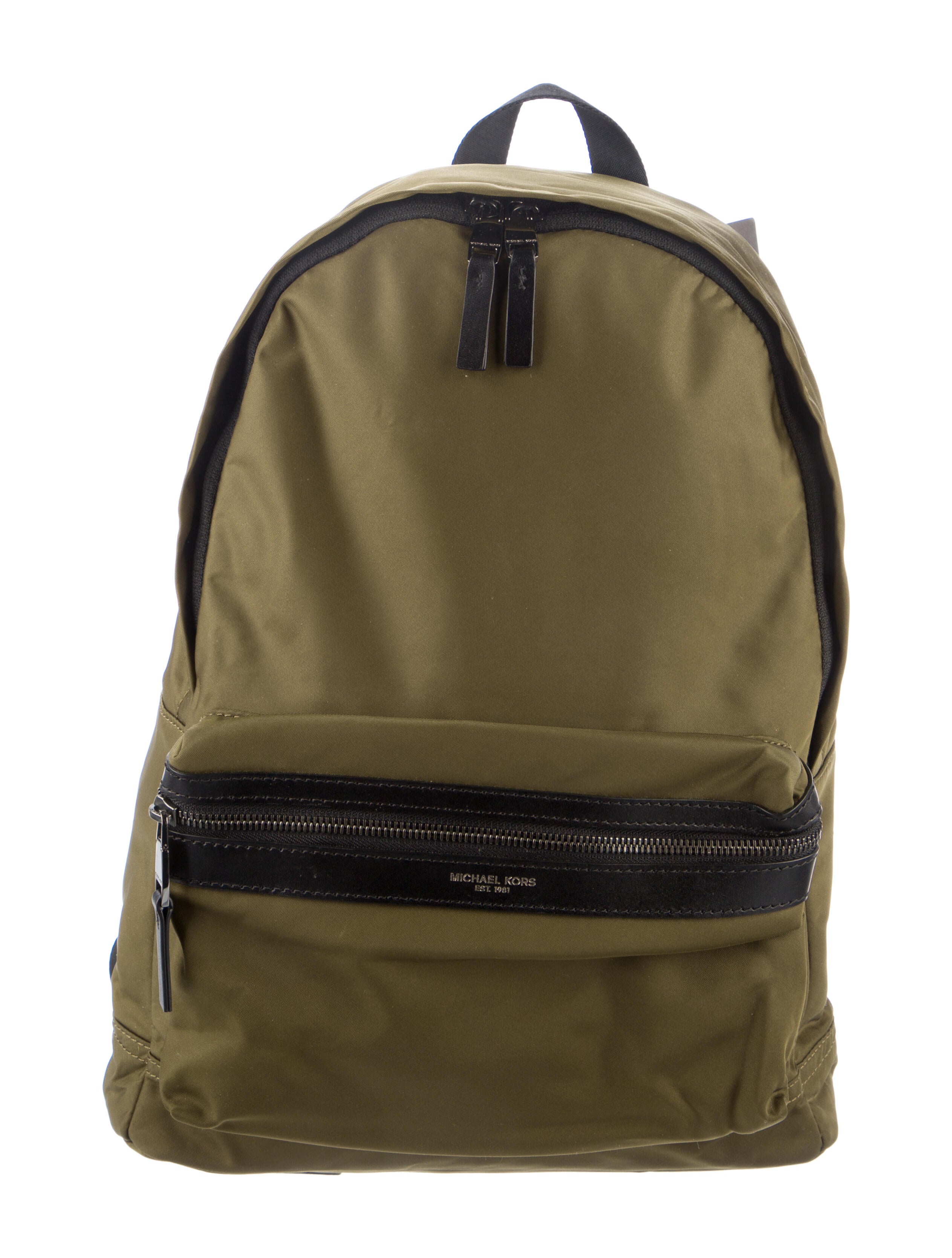 Michael Kors LeatherTrimmed Nylon Backpack w/ Tags Black Backpacks, Handbags MIC204579
