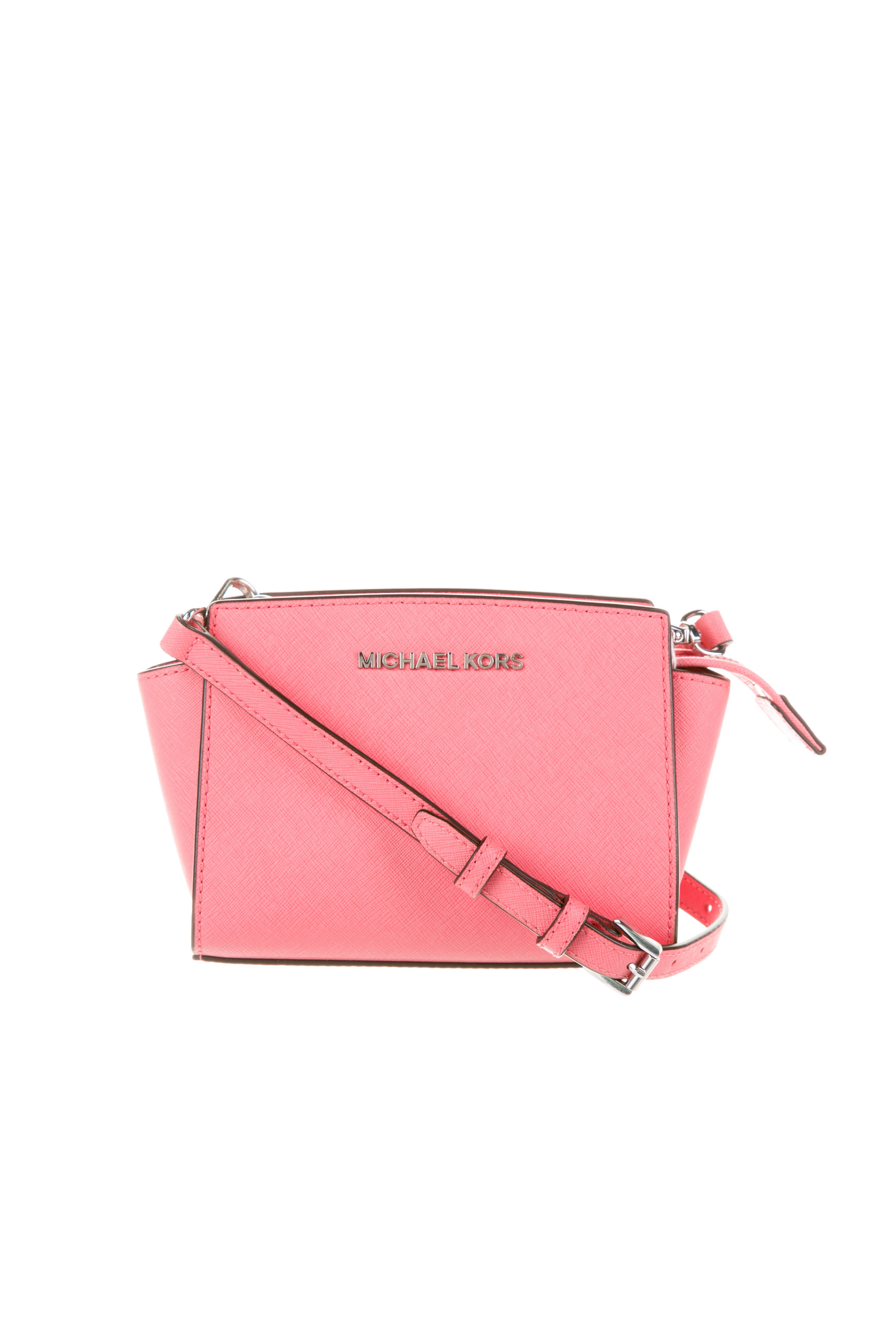 Michael Kors Saffiano Leather Crossbody Bag Pink Crossbody Bags