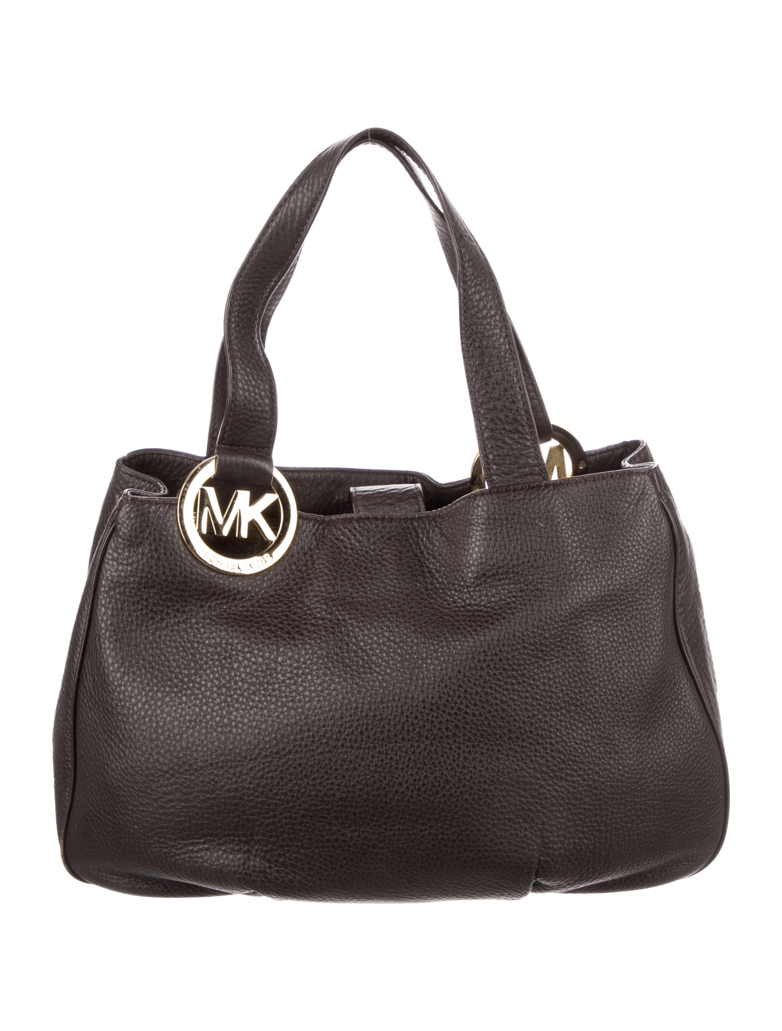 Michael Kors Leather Shoulder Bag Brown Shoulder Bags, Handbags