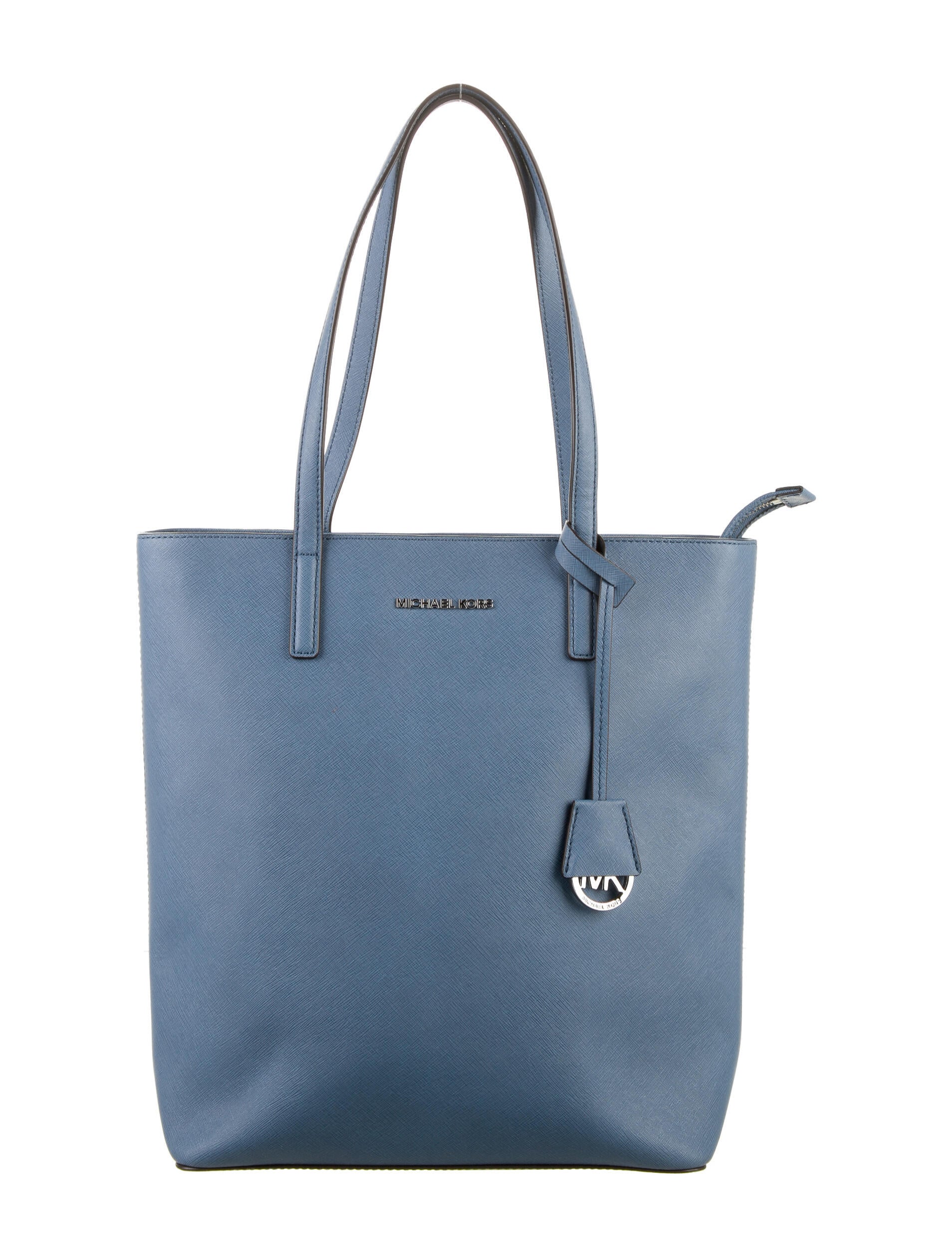 Michael Kors Leather Shoulder Bag Blue Shoulder Bags, Handbags