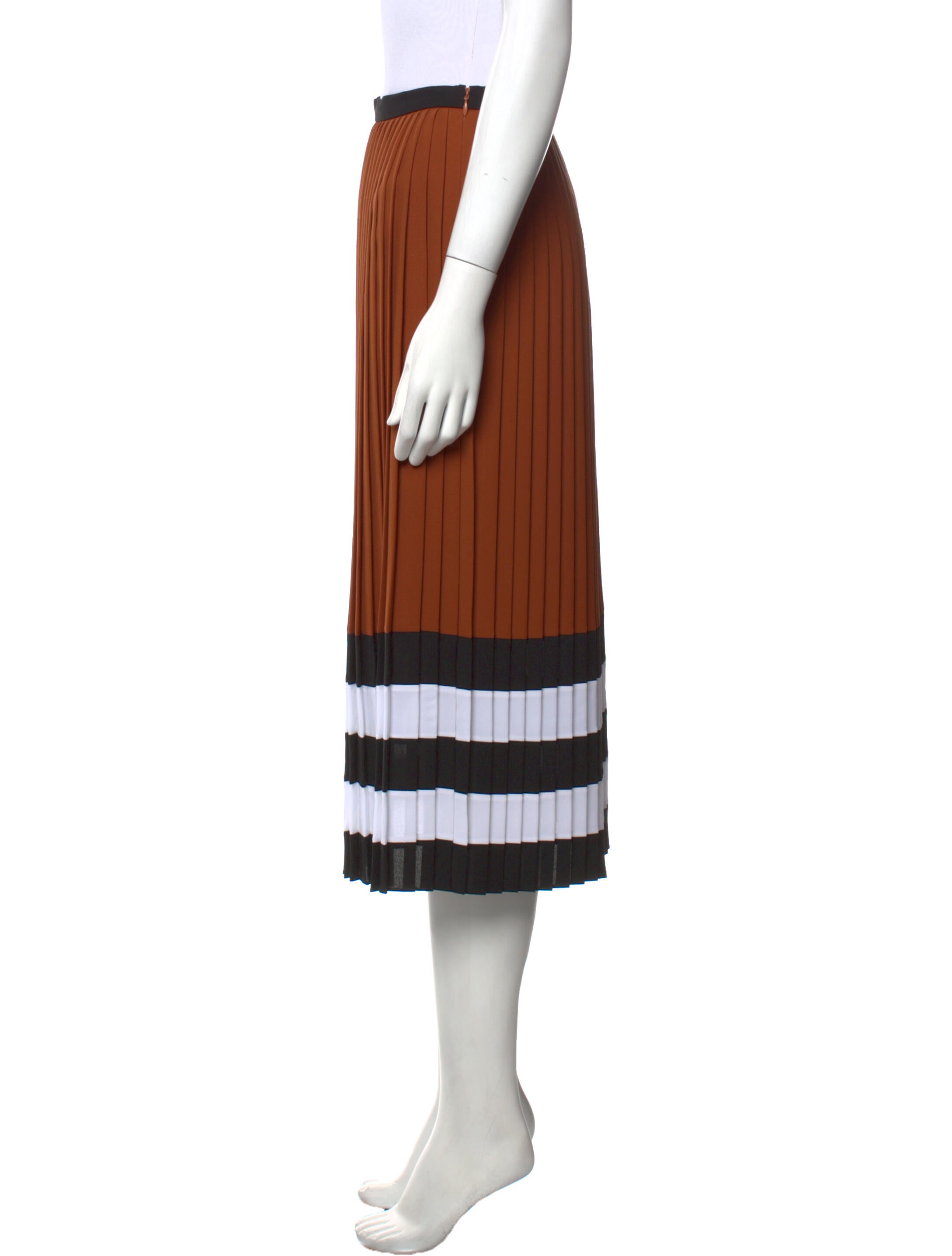 Michael Kors Skirt Allover Print Long Yellow-Black