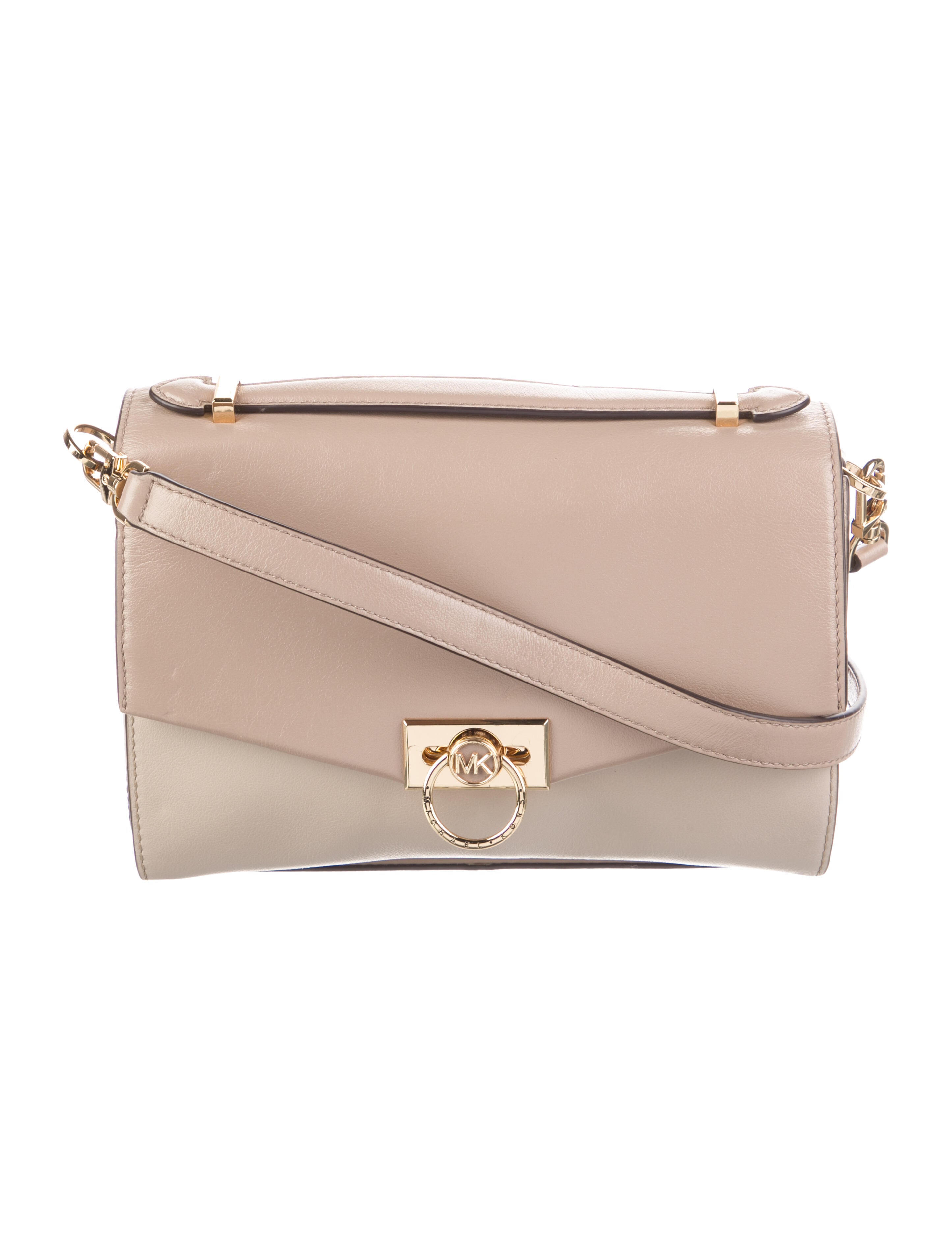 Michael Kors Leather Shoulder Bag Brown Shoulder Bags, Handbags