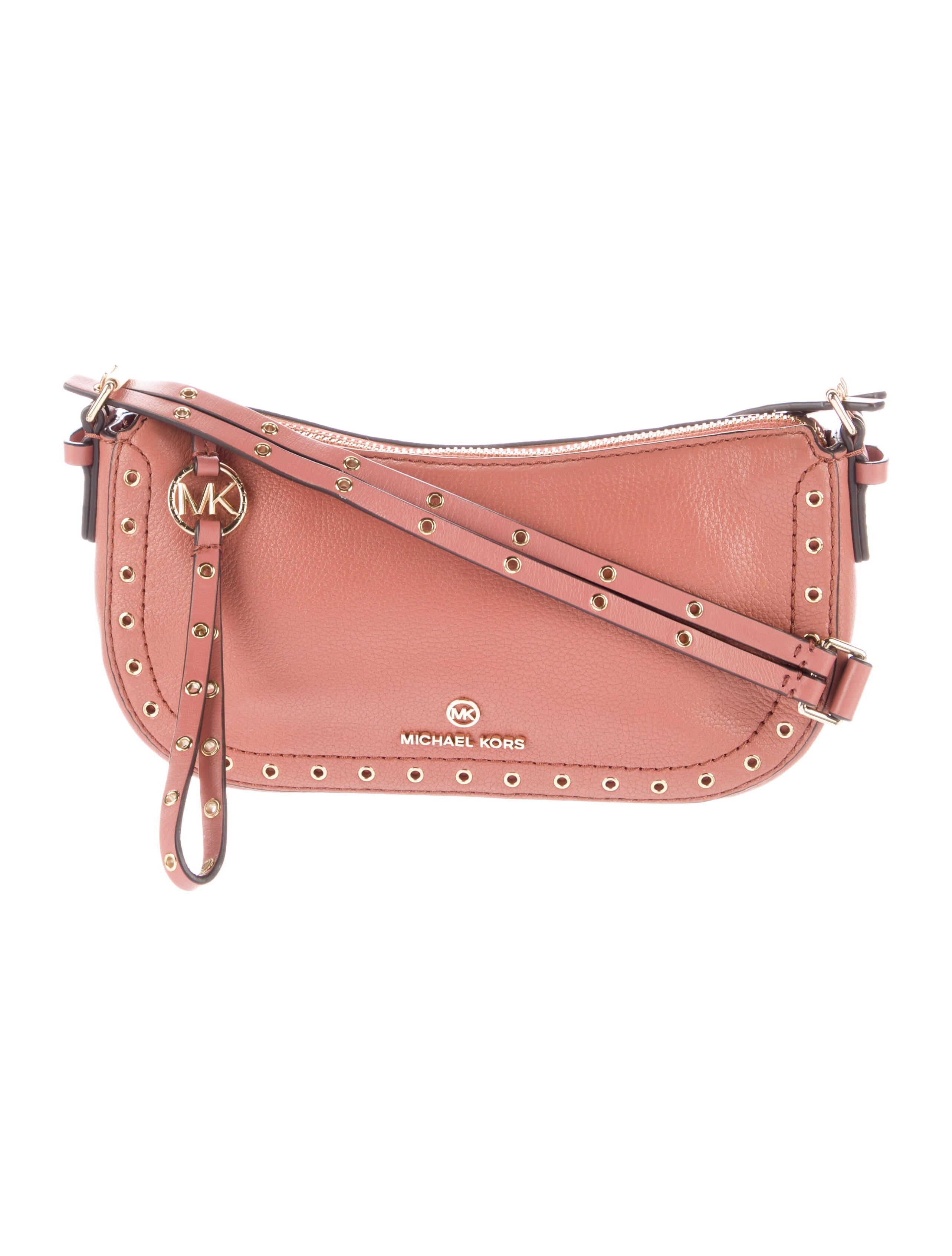 Michael Kors Pebbled Leather Shoulder Bag Neutrals Shoulder Bags