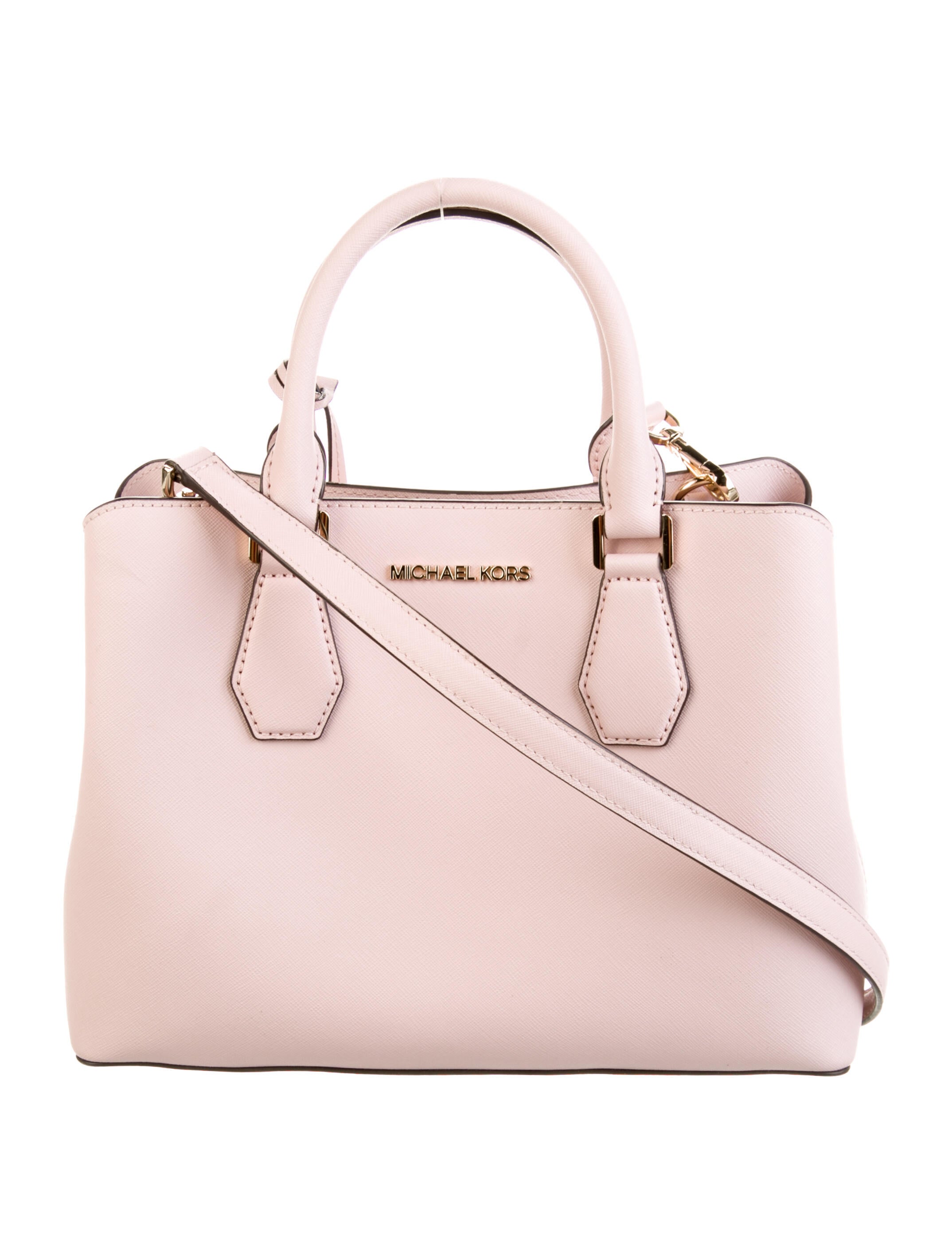 Michael Kors Saffiano Leather Handle Bag Purple Handle Bags, Handbags