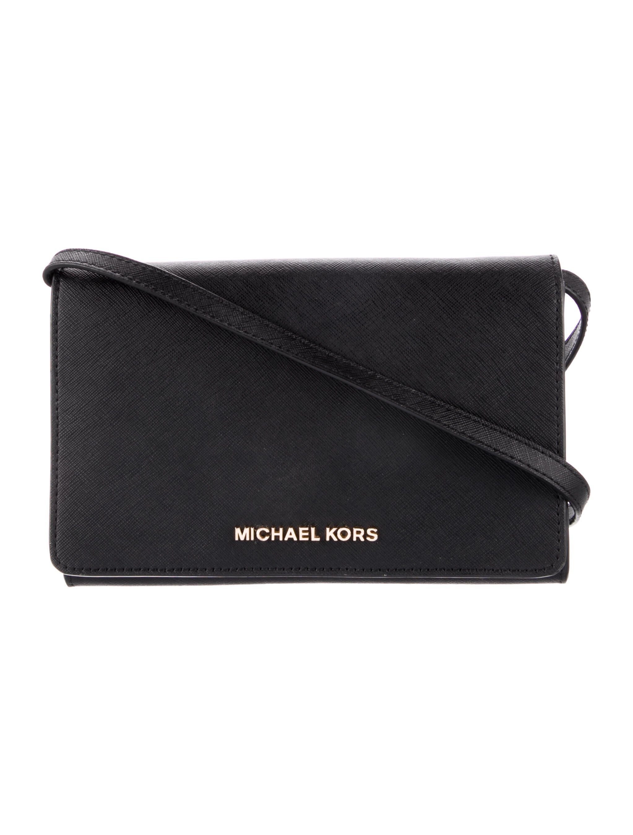 Michael Kors Saffiano Leather Crossbody Bag w/ Tags Black Crossbody