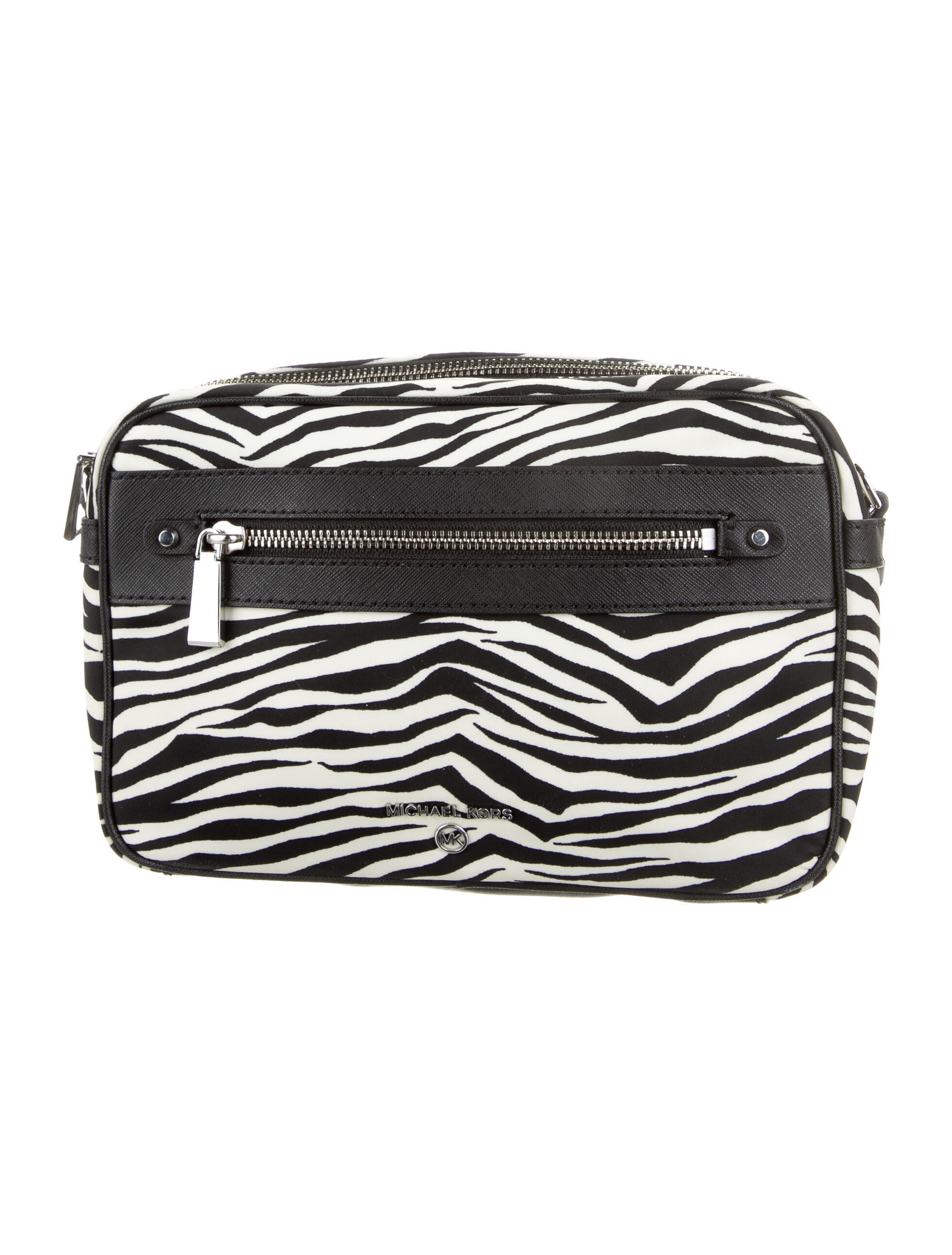 Michael Kors Nylon LeatherTrimmed Crossbody Bag Black Crossbody Bags