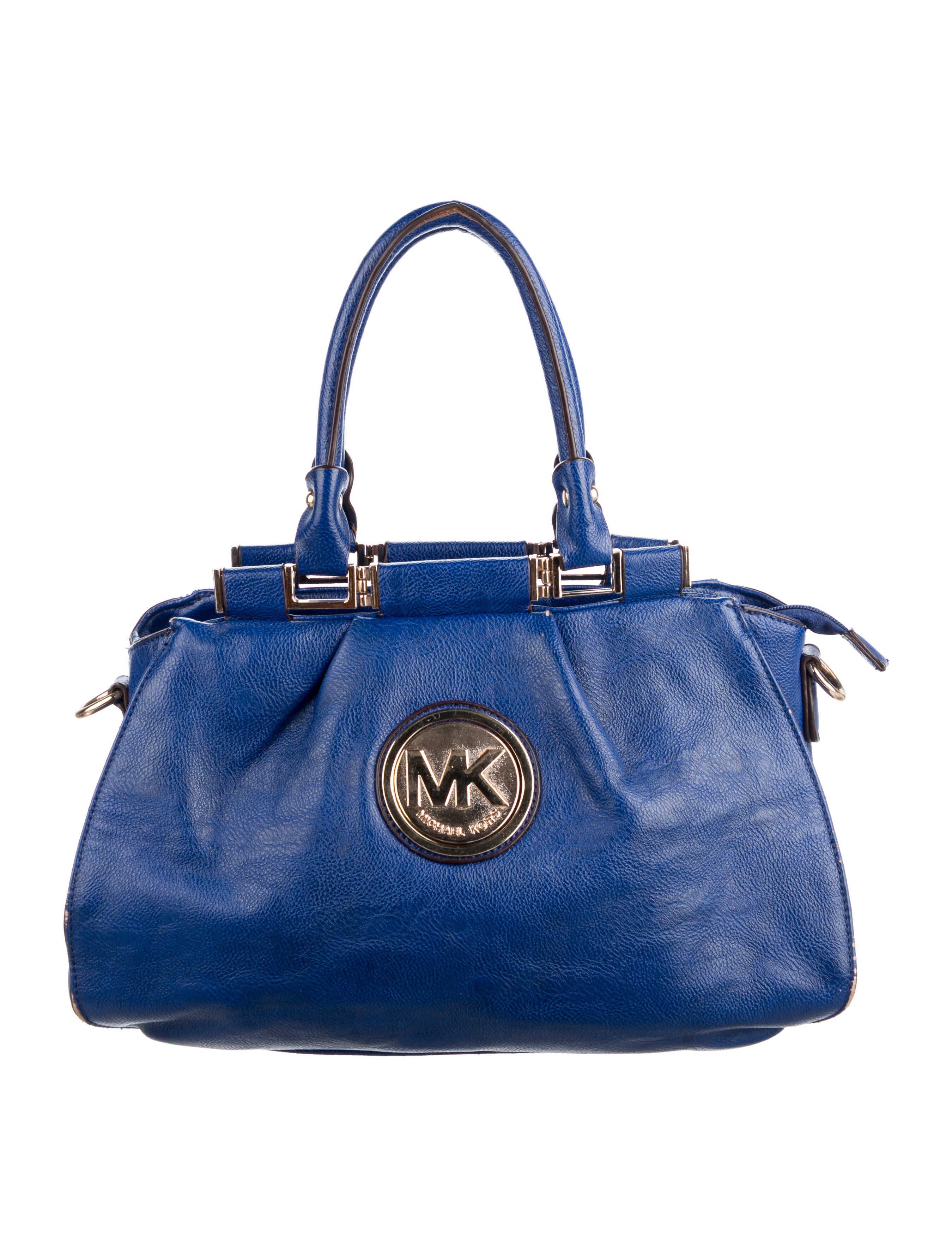 Michael Kors Leather Handle Bag Blue Handle Bags, Handbags