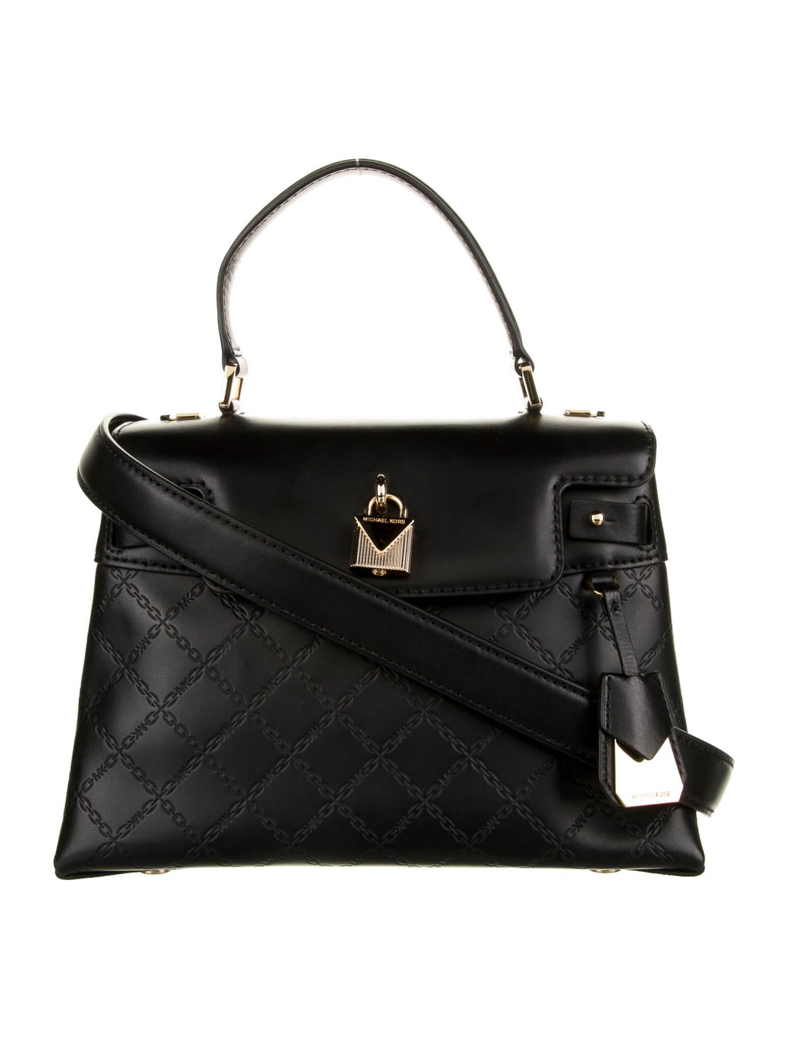 Michael Kors Leather Handle Bag Black Handle Bags, Handbags