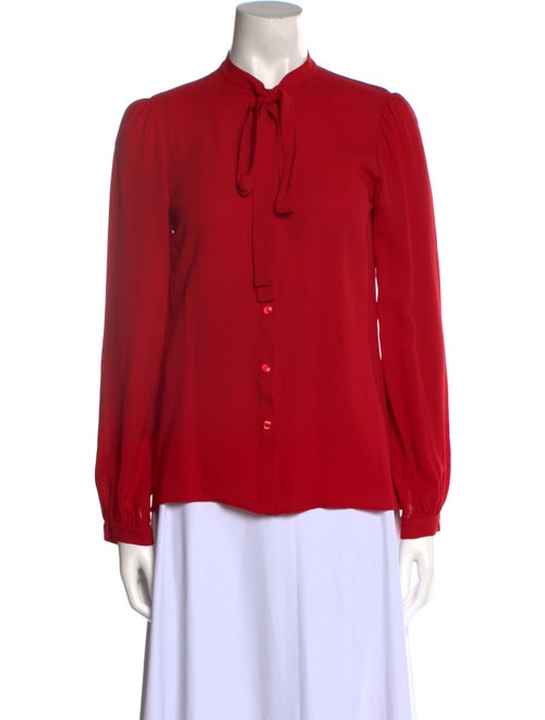 Michael Kors Silk Tie Neck Blouse