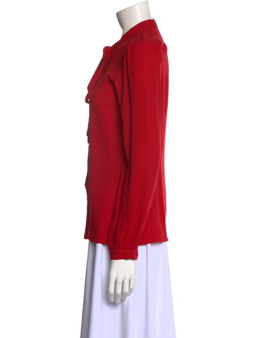 Michael Kors Silk Tie Neck Blouse