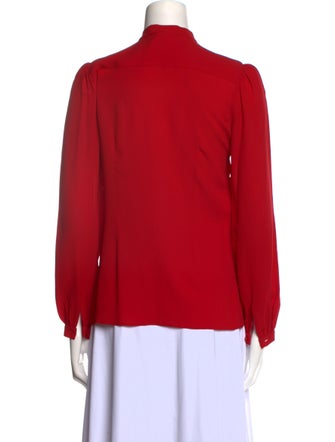 Michael Kors Silk Tie Neck Blouse