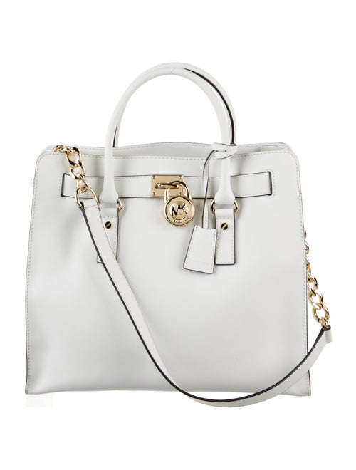 Michael Michael Kors Chain-Link Saffiano Leather Tote Bag
