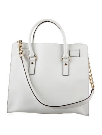 Michael Michael Kors Chain-Link Saffiano Leather Tote Bag