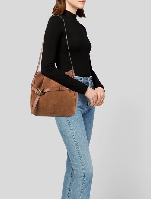 Michael Michael Kors Suede Shoulder Bag