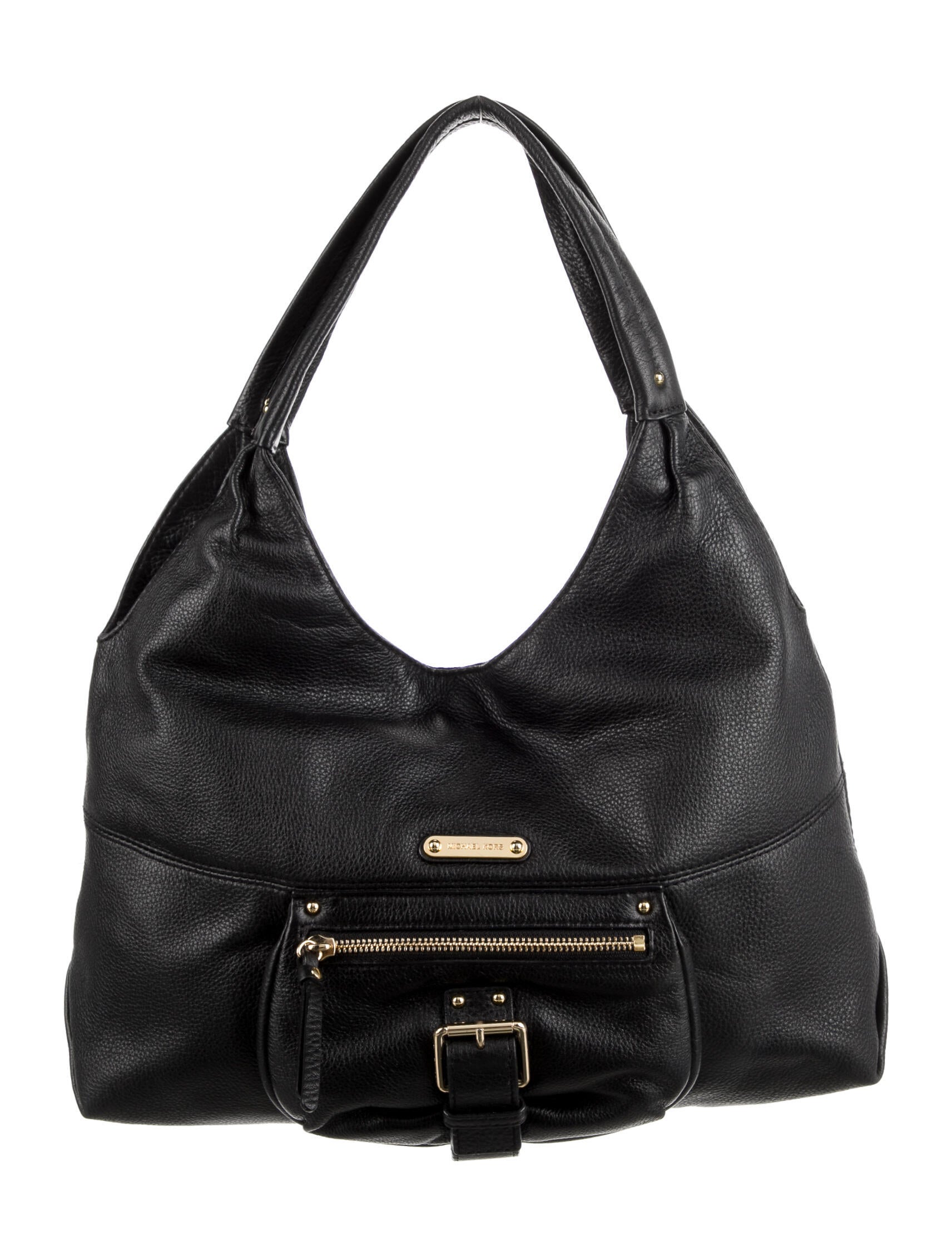 Michael Kors Black Calf Leather Bos Taurus Shoulder Bag main image 1