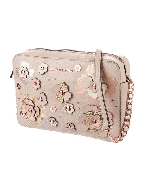 Michael Kors Leather Flower Crossbody Bag