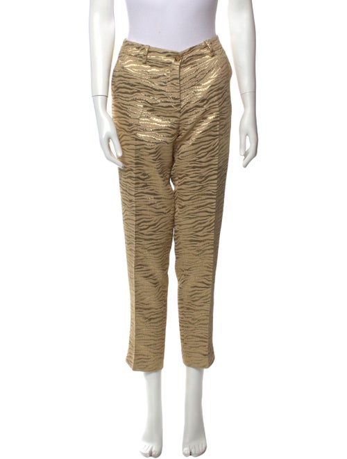 Michael Kors Animal Print Straight Leg Pants