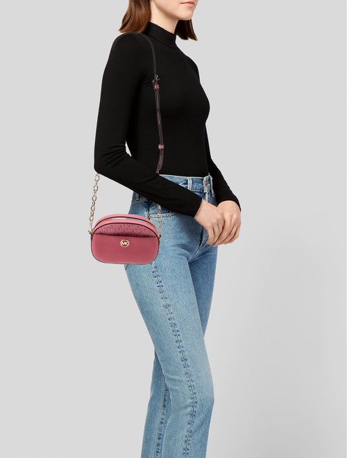 Michael Michael Kors Monogram Chain-Linked Crossbody Bag