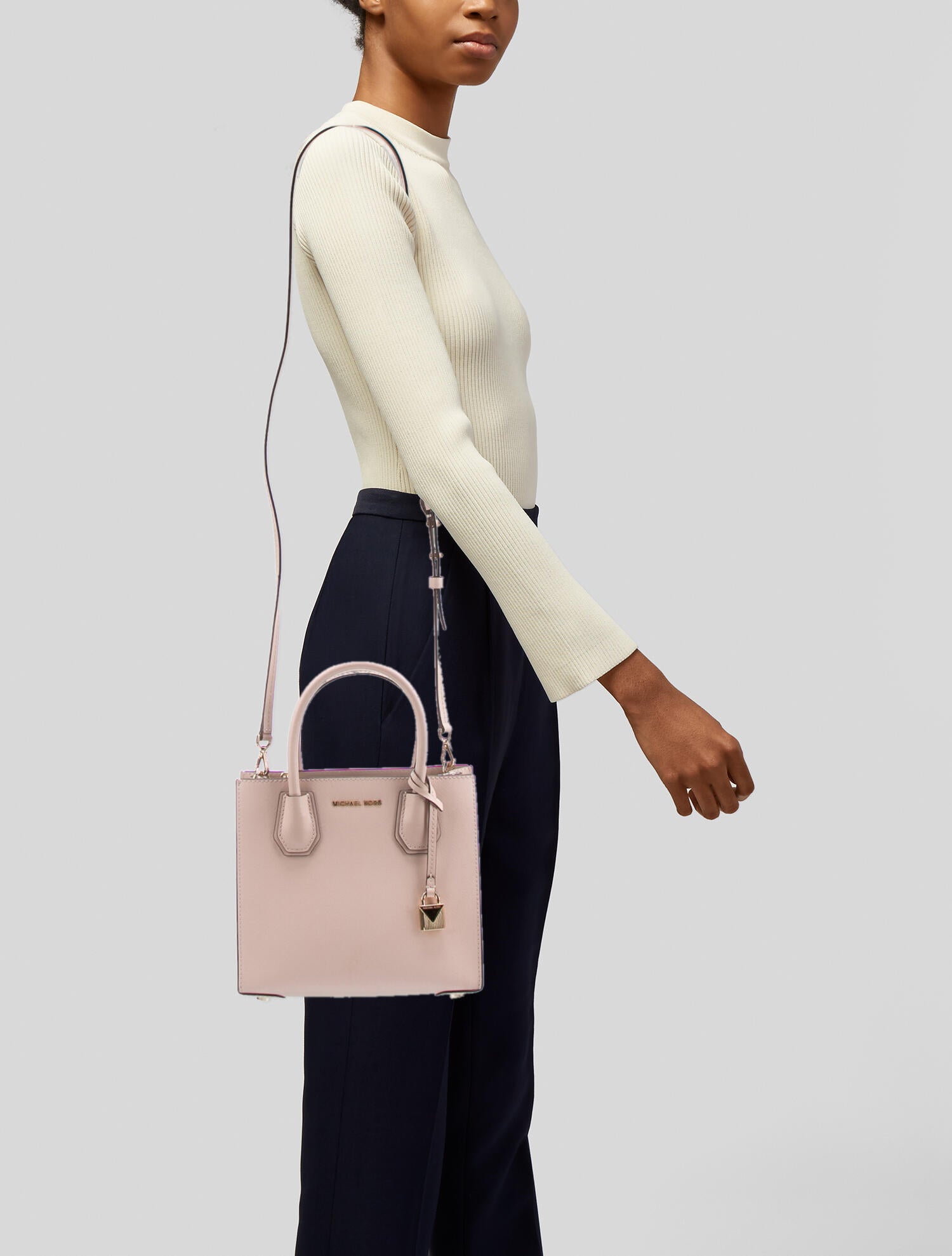 michael michael kors mercer leather crossbody