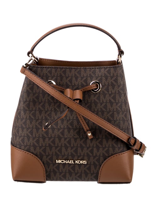 Michael Kors Coated Canvas Bucket Bag