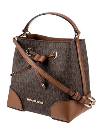 Michael Kors Coated Canvas Bucket Bag