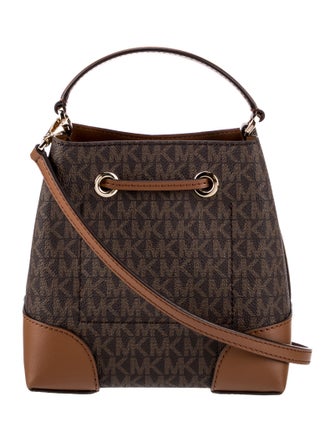Michael Kors Coated Canvas Bucket Bag