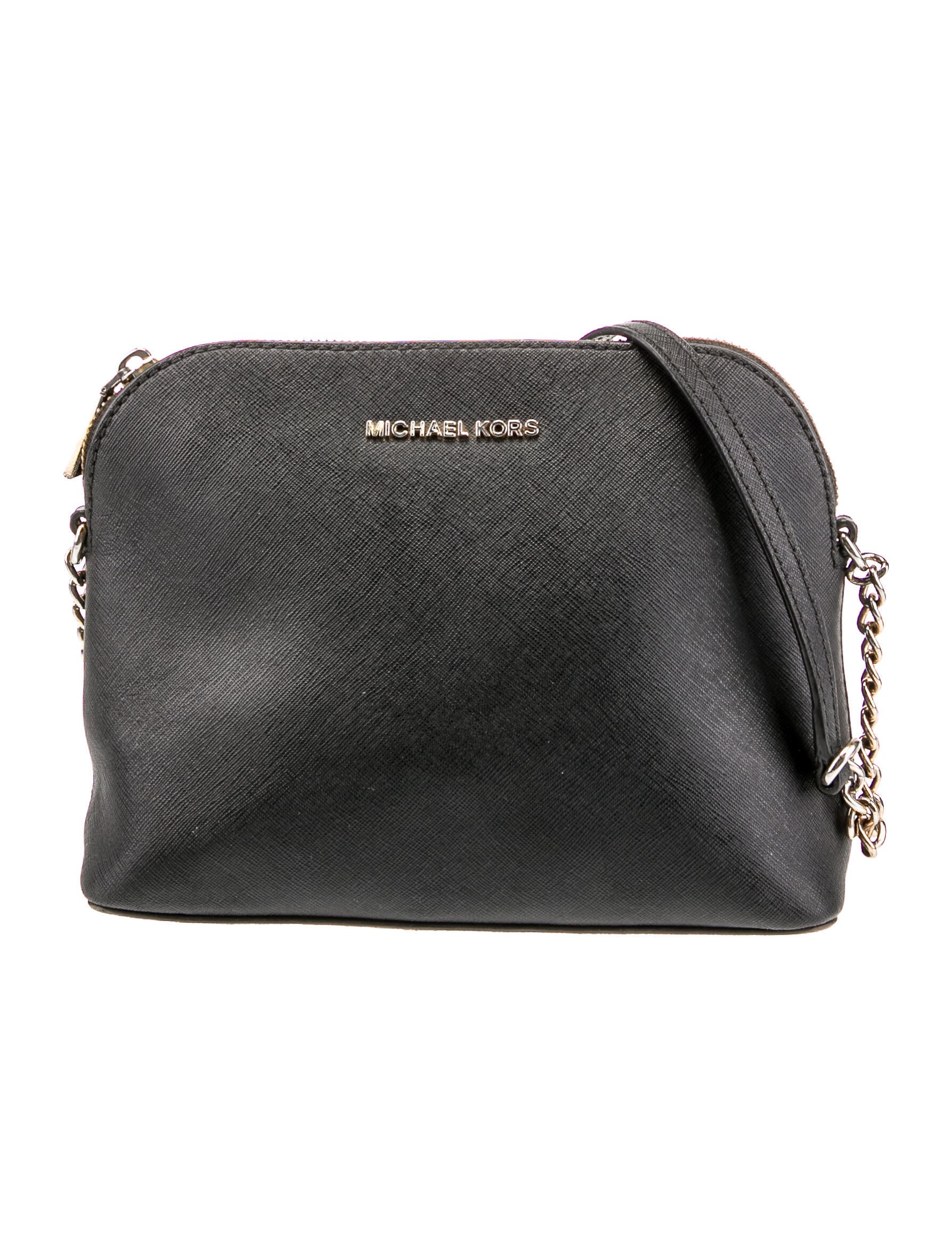 Michael Kors Saffiano Shoulder Bag Black Shoulder Bags, Handbags