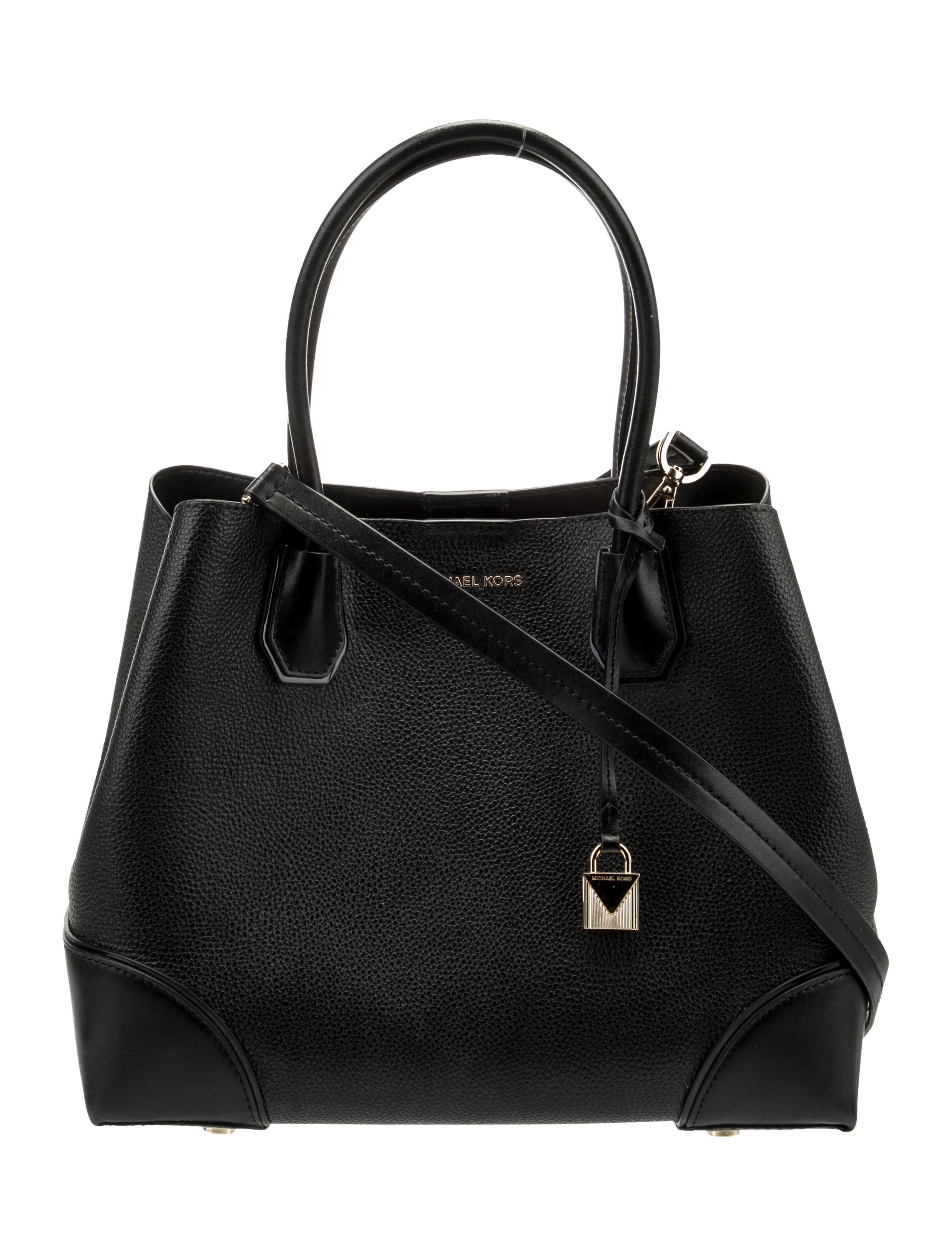 Michael Kors Leather Handle Bag Black Handle Bags, Handbags