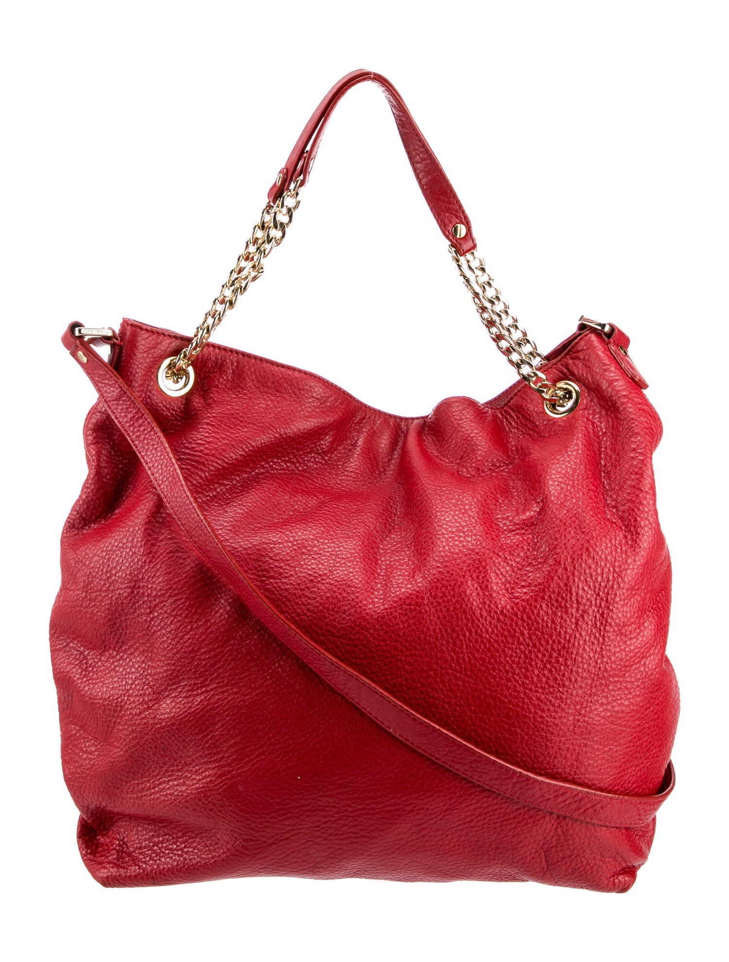 Michael Michael Kors Leather Shoulder Bag - Red Shoulder Bags, Handbags ...