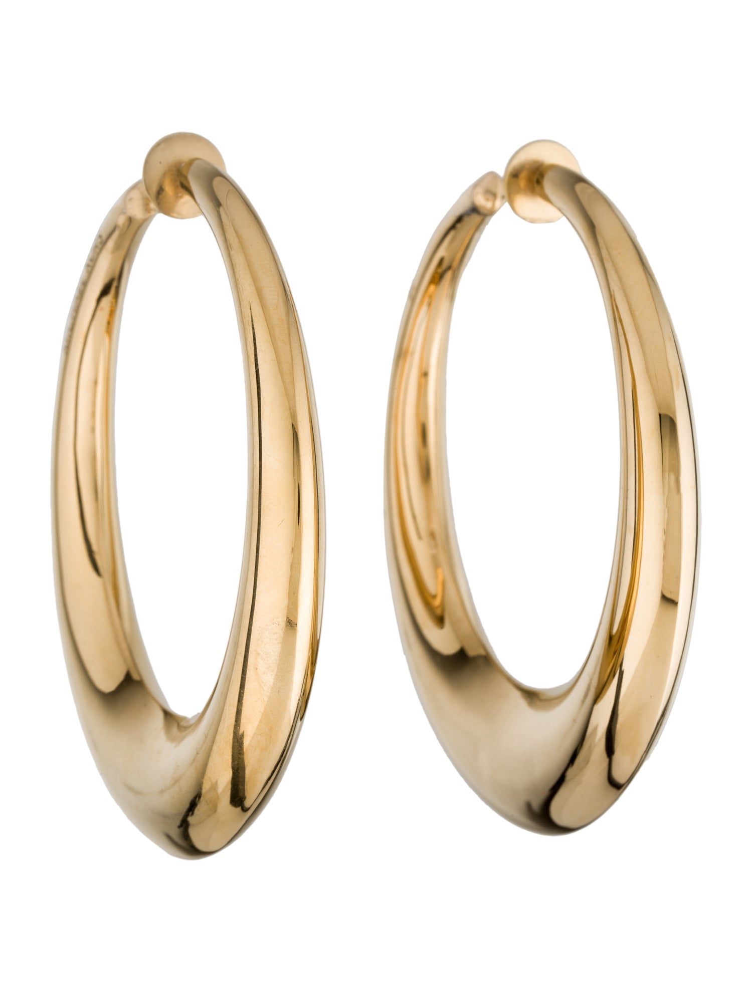 Michael Kors Extra Large Statement Hoop Earrings Brass Hoop, Earrings