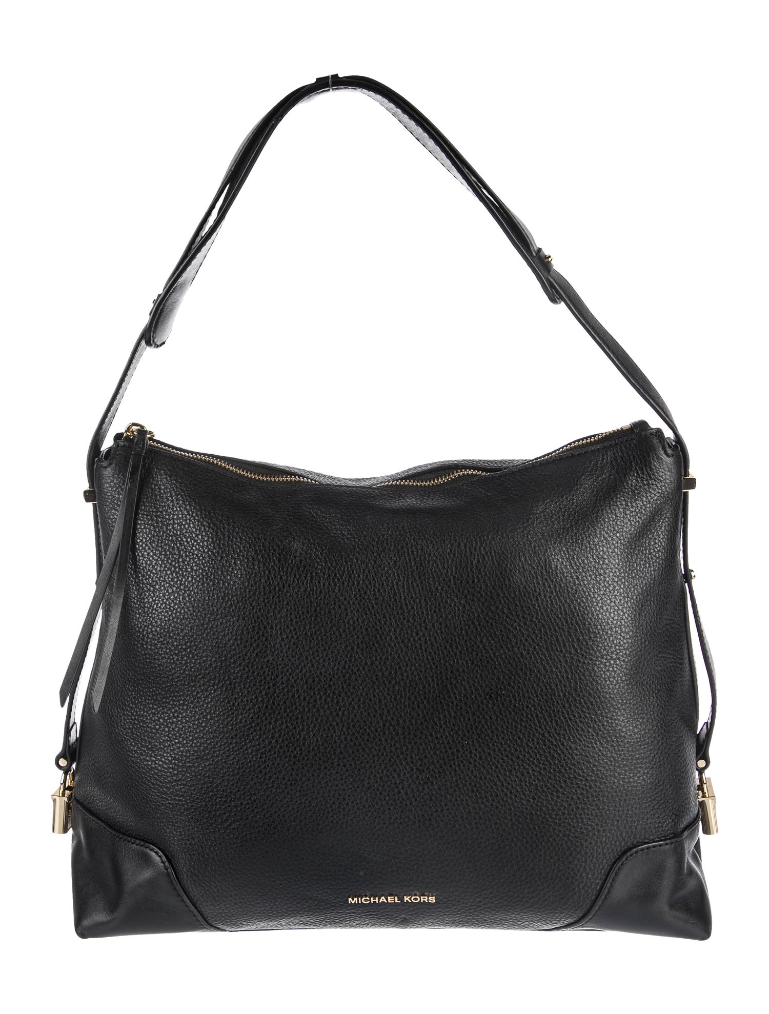 Michael Kors Leather Shoulder Bag Black Shoulder Bags, Handbags