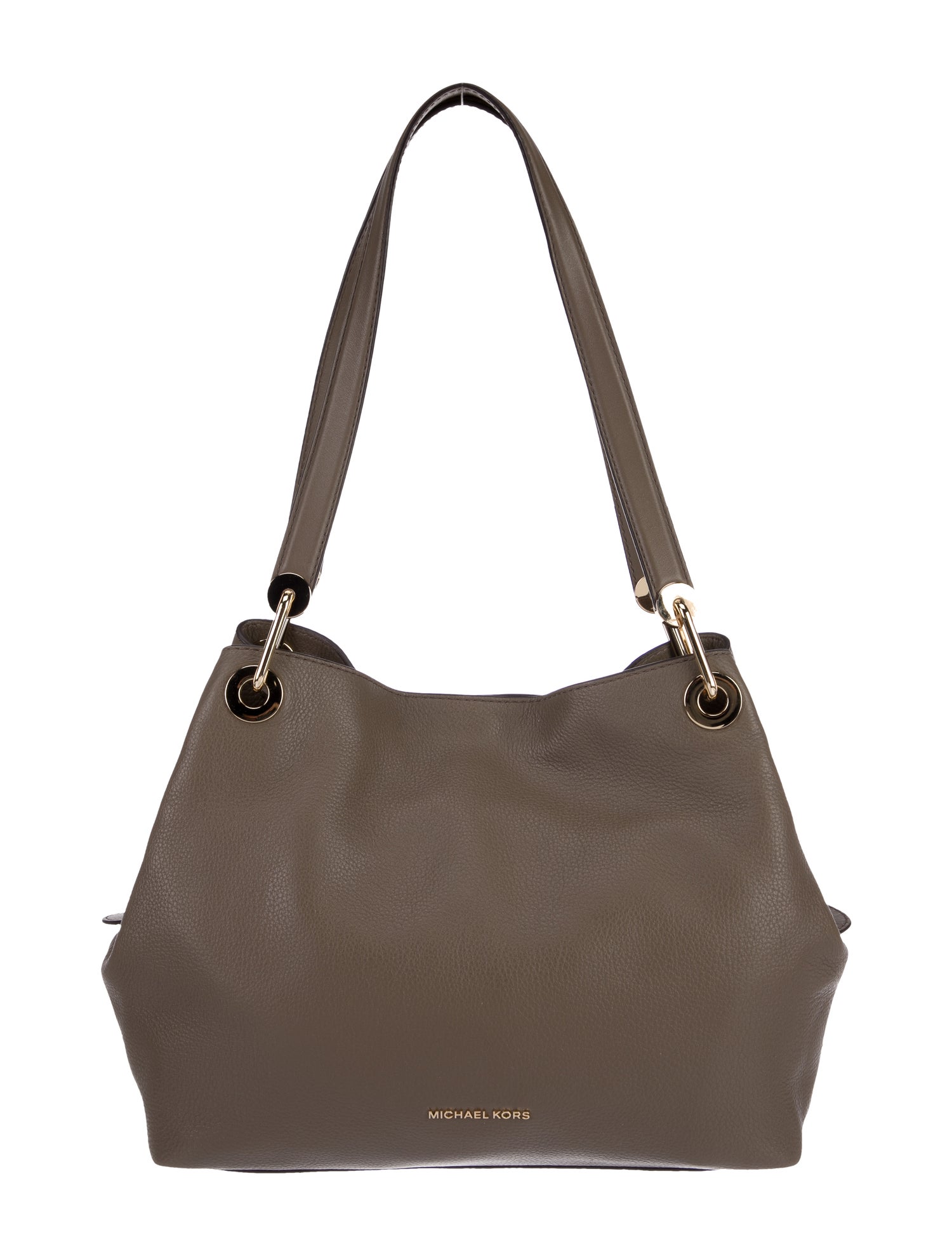 Salvatore Ferragamo Leather Shoulder Bag Metallic Shoulder Bags