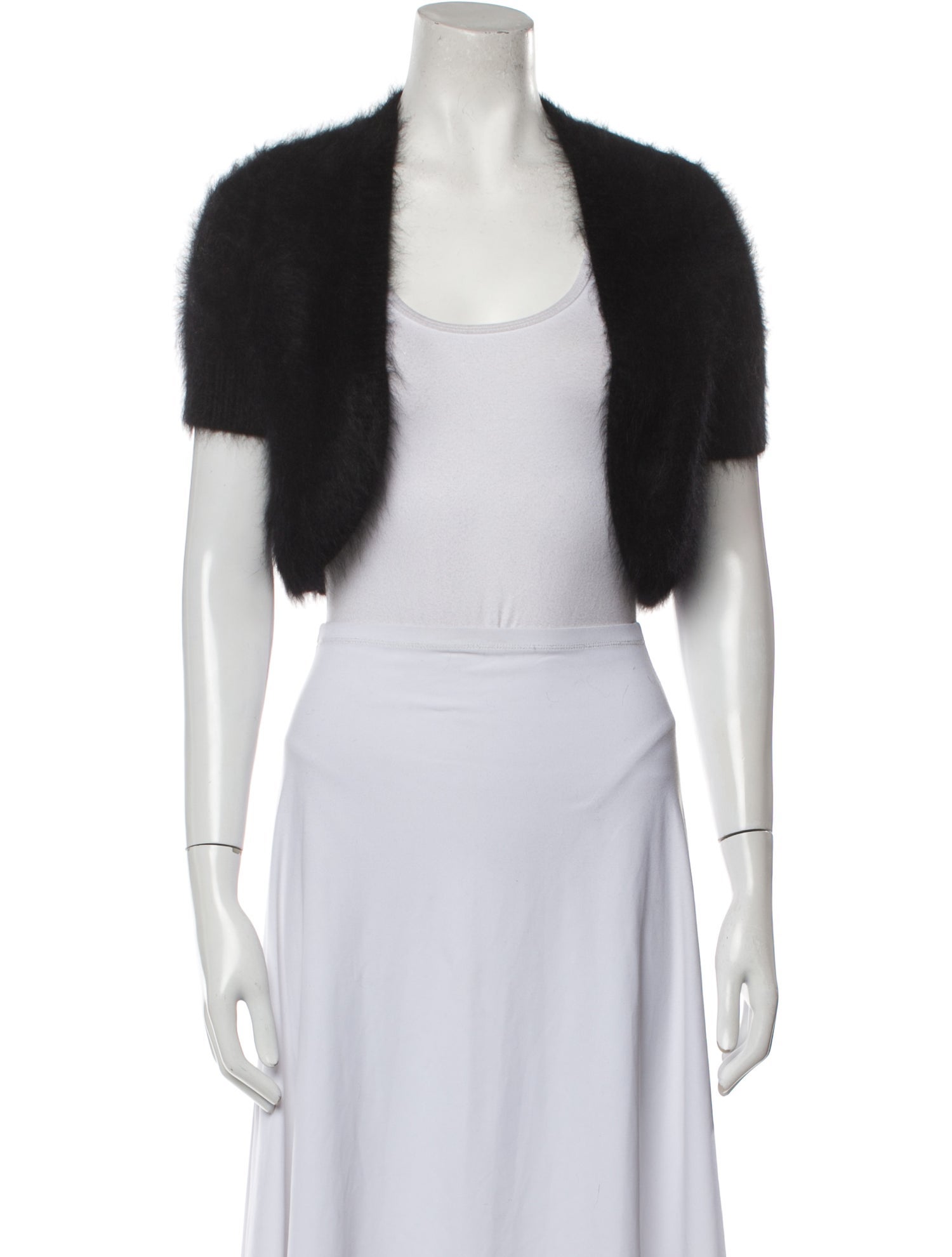 Michael Kors Angora Bolero Black Jackets, Clothing MIC249917 The