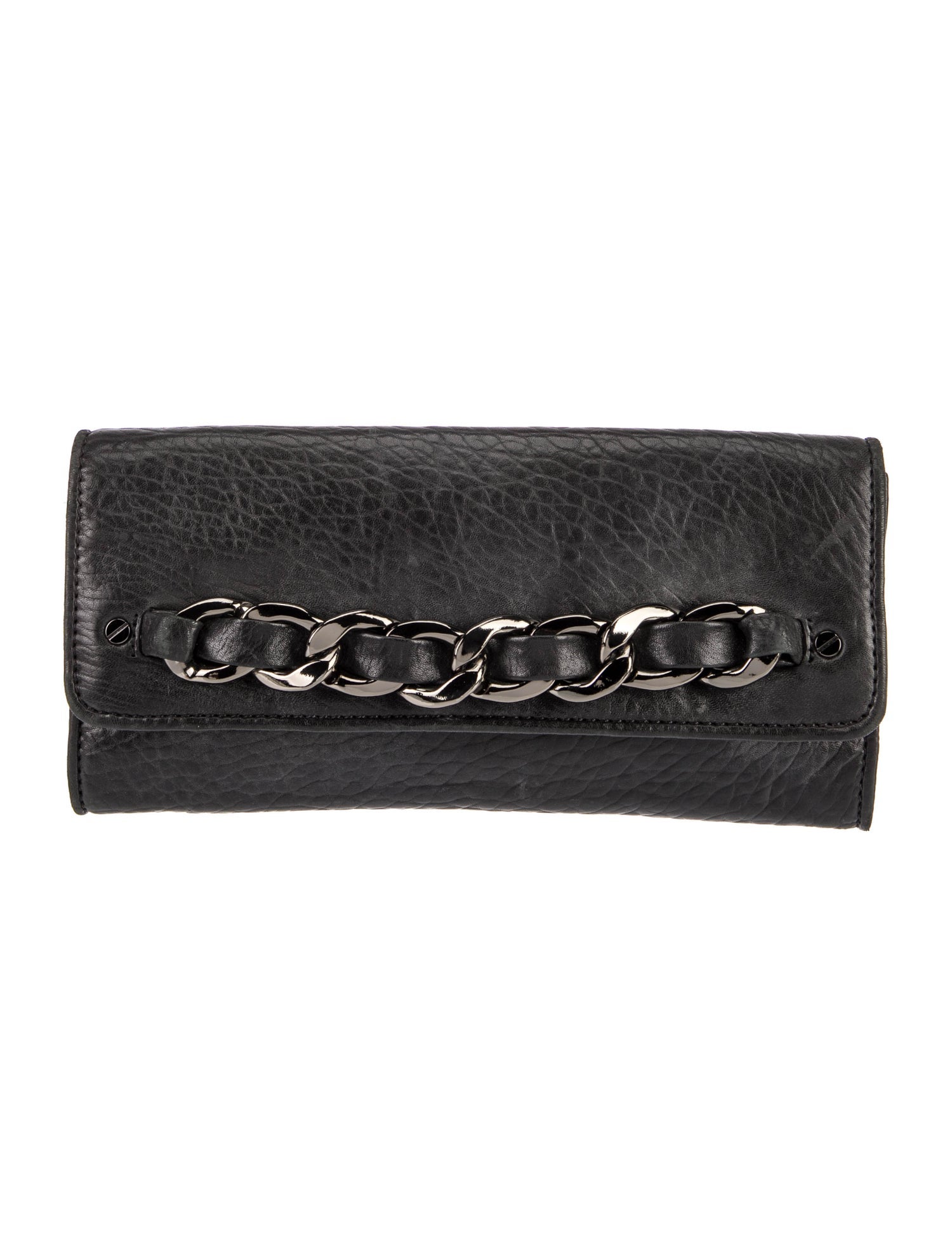 Michael Michael Kors ChainLink Accent Clutch Black Clutches