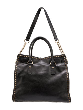Michael Kors Chain-Link Leather Tote Bag