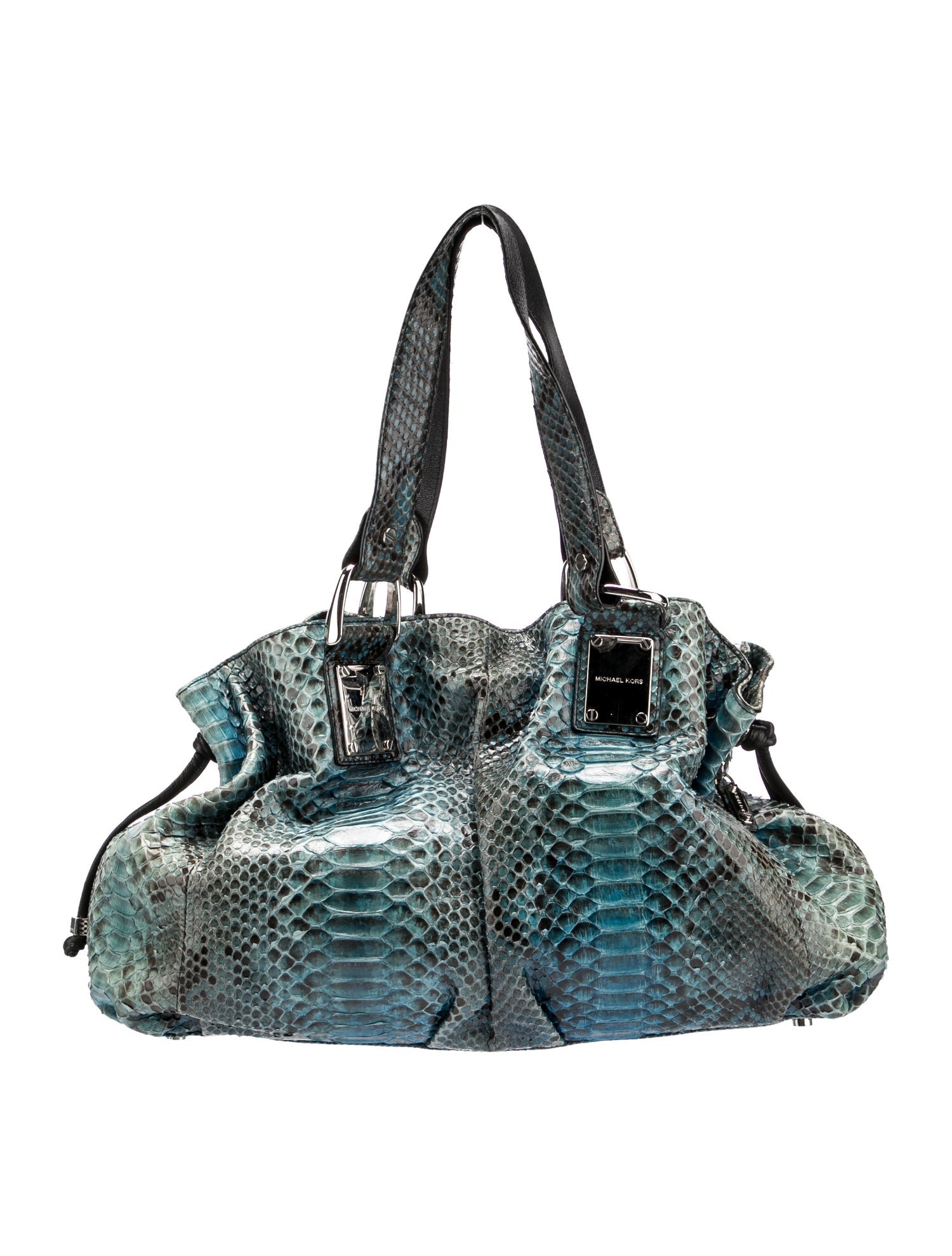 Michael Kors snake skin shoulder bag - Blue Shoulder Bags, Handbags ...
