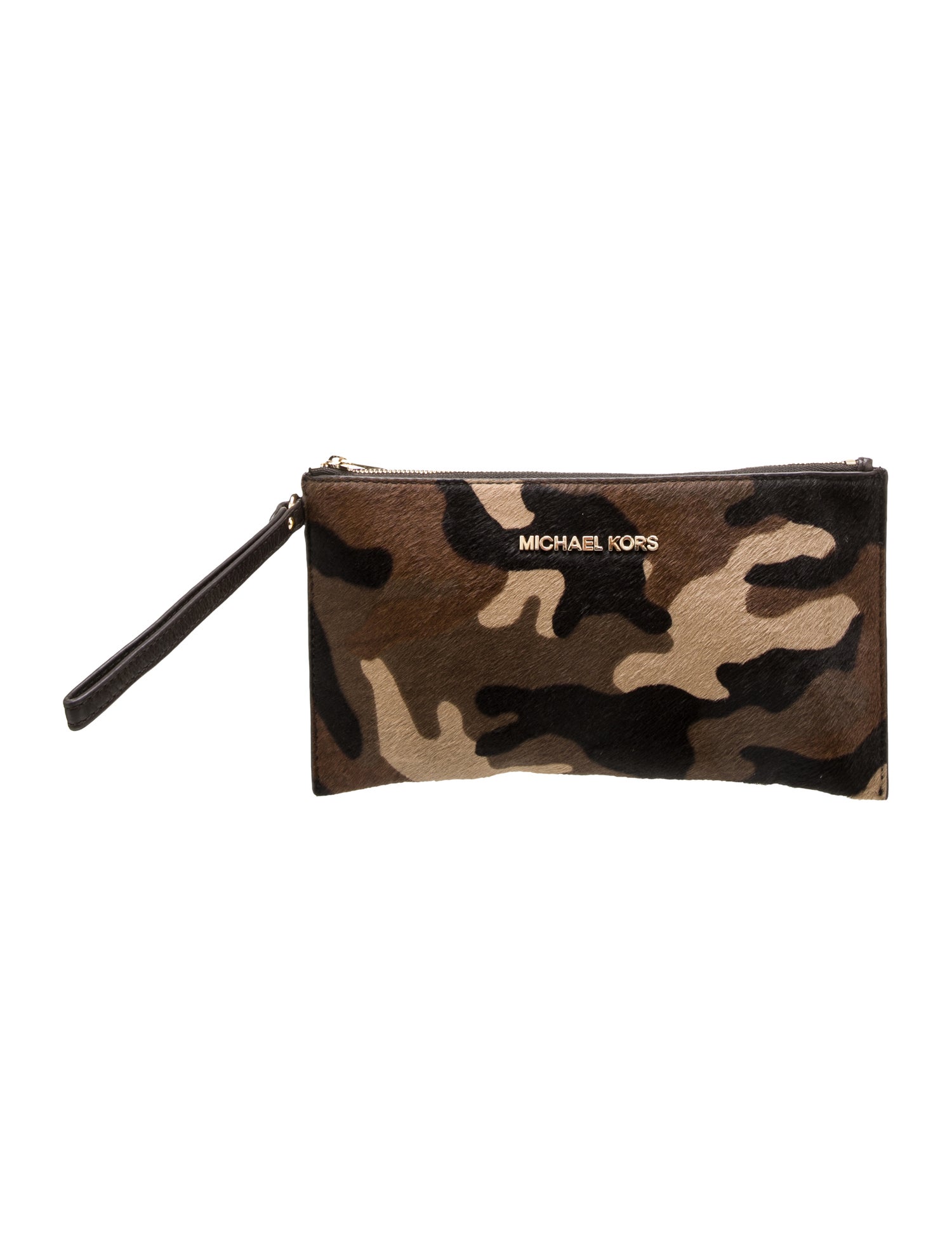 Michael Kors Pony Hair Clutch Bag Brown Clutches, Handbags
