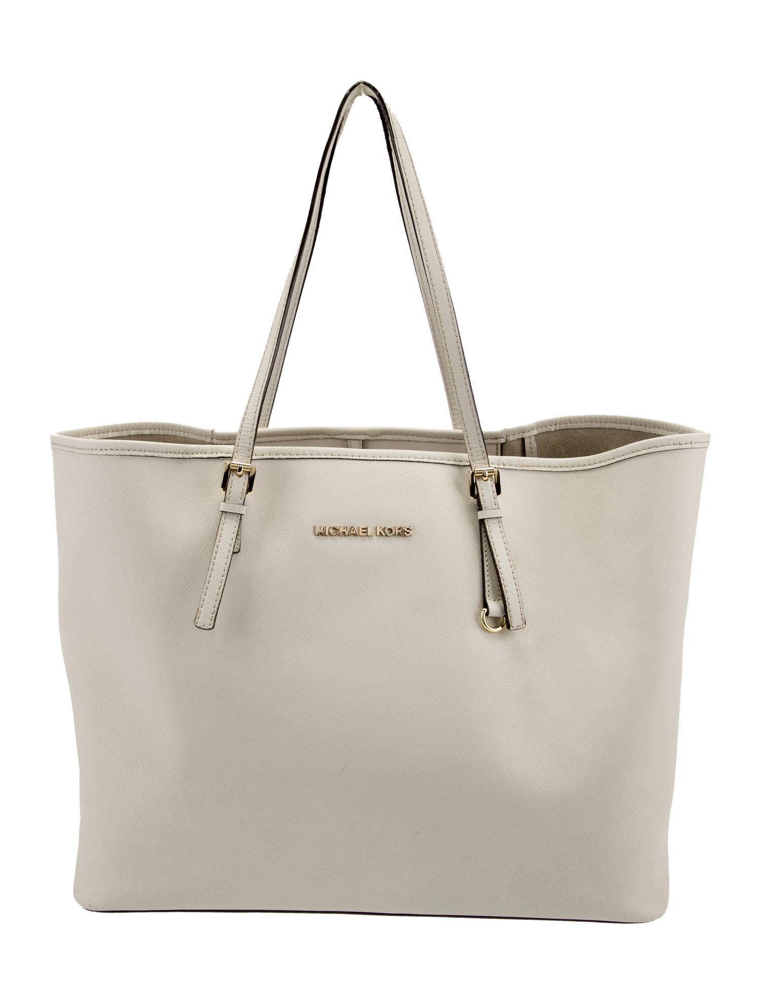 Michael Kors Saffiano Leather Trim Totes Bag