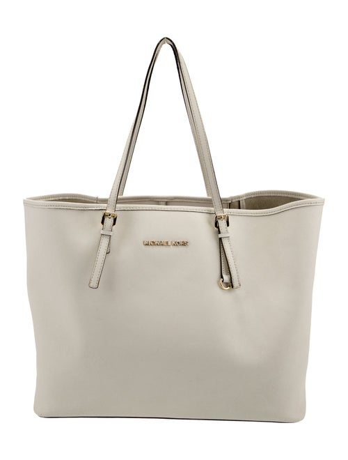 Michael Kors Saffiano Leather Trim Totes Bag
