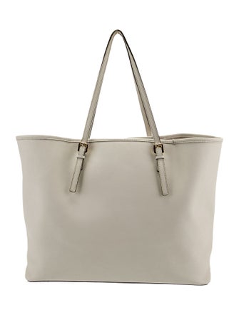 Michael Kors Saffiano Leather Trim Totes Bag