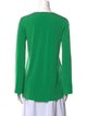 Michael Kors V-Neck Long Sleeve Blouse